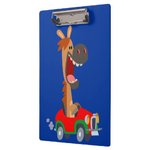 Cute Motorized Cartoon Horse Clipboard