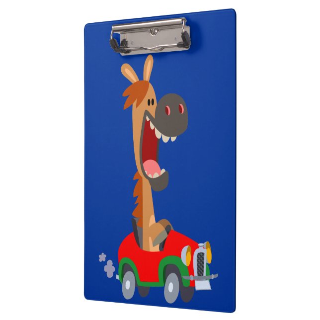 Cute Motorized Cartoon Horse Clipboard (Left)