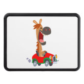 Cute Motorized Cartoon Horse Trailer Hitch Cover (Front)