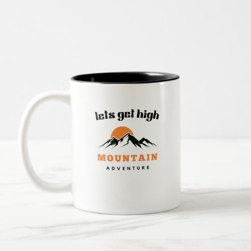 Cute mountain adventure mug