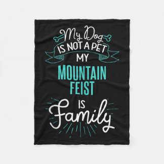 Cute Mountain Feist Shirt Family Dog Gift For Fleece Blanket