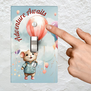 Cute Mouse Adventure Light Switch Cover