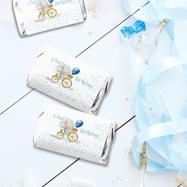 Cute Mouse Animal Boy 1st Birthday Party Favors (Cute Mouse Animal Riding Vintage Bicycle & 1st Birthday Party Balloon, party favors)