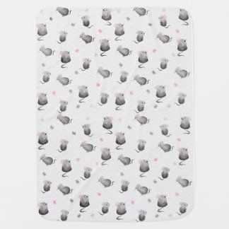 Cute mouse baby blanket