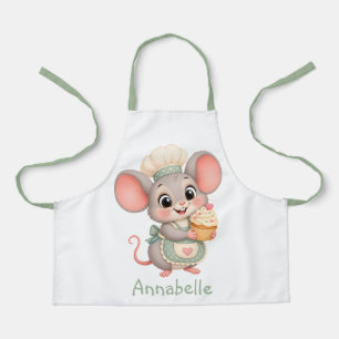 Cute Mouse Baker Personalize Apron