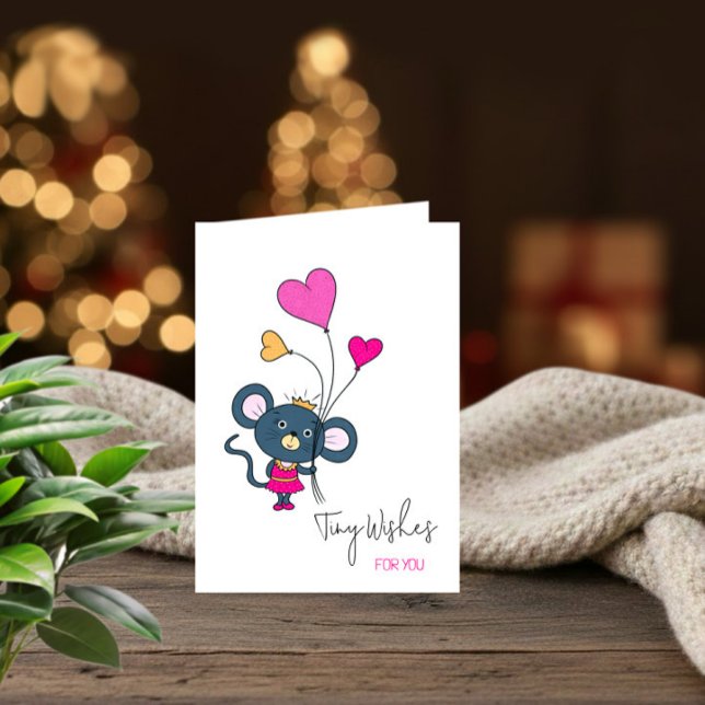 Cute Mouse Birthday Card for Girl (Creator Uploaded)