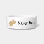 Cute Mouse. Bowl<br><div class="desc">A cute mouse, in a light brown color on a white background.</div>