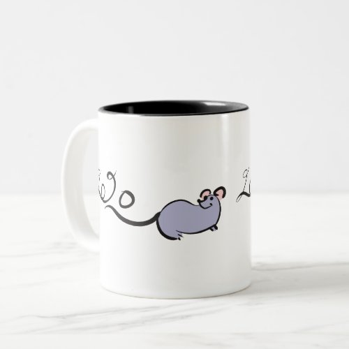 Cute Mouse Cartoon Lunar Rat New Year 2020 2TB Mug