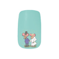 Cute mouse couple cartoon illustration