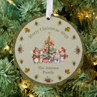 Cute Mouse Family Christmas Customizable
