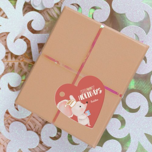 cute mouse holiday present favor tags