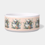 Cute Mouse in Floral Teapot Illustration Teapot Bowl