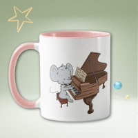 Cute Mouse Musician Pianist Personalized