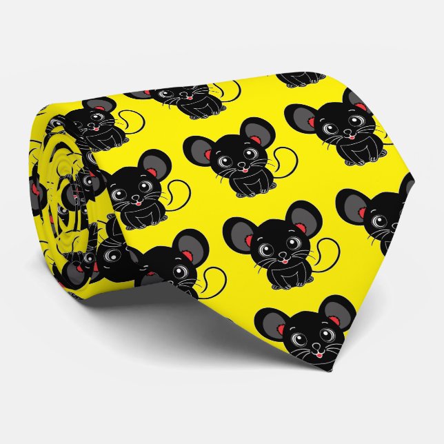 Cute Mouse Neck Tie (Rolled)