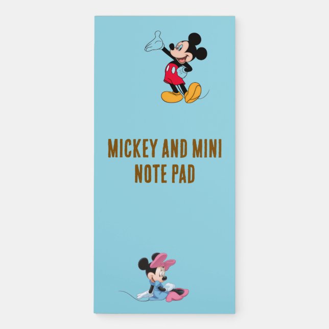 cute mouse notepad, love notes pad, magnetic notepad (Front)