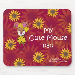 "Cute Mouse" Pad Mouse Pad