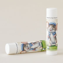 Cute Mouse Playing Golf