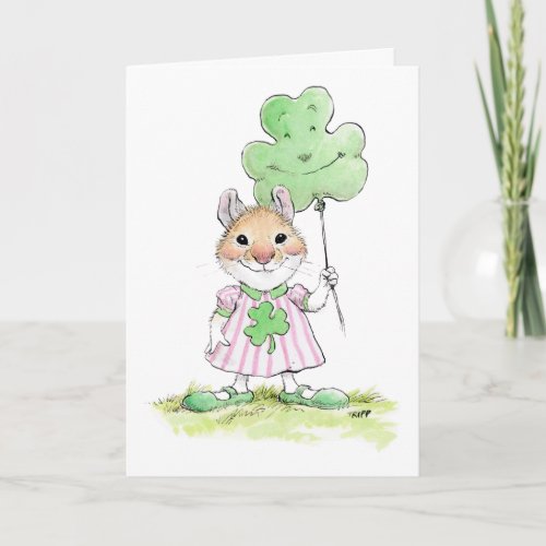 Cute Mouse Saint Patricks Day Card