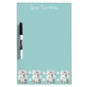 Cute mouse snow scene picture of wildlife Dry-Erase board
