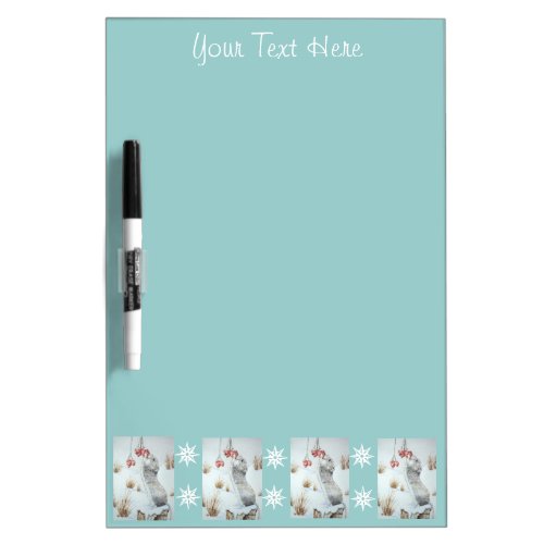 Cute mouse snow scene picture of wildlife Dry_Erase board