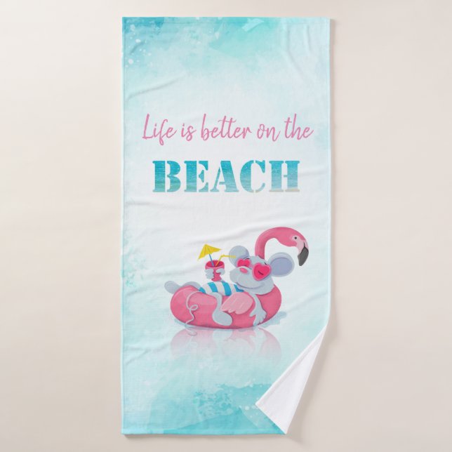 Cute Mouse  Stylish Beach  Bath Towel Set (Bath Towel)