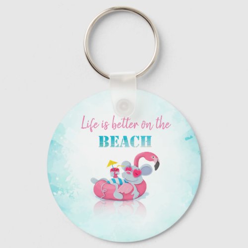 Cute Mouse  Stylish Beach   Keychain