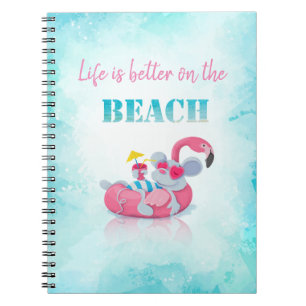 Cute Mouse Stylish Beach Notebook