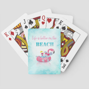 Cute Mouse  Stylish Beach  Poker Cards