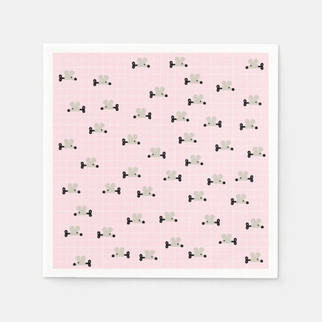 Cute Mouse Toy Paper Napkins (Front)