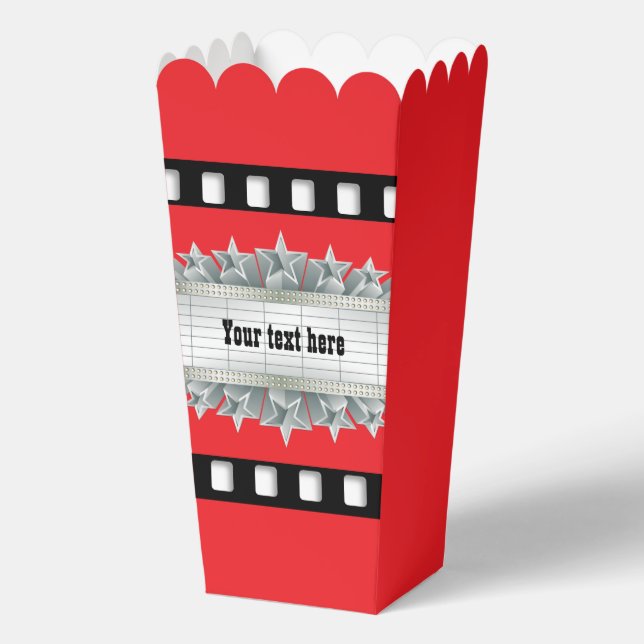 Cute Movie billboard customizable party Favor Boxes (Front)