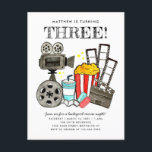 Cute Movie Night Cinema Watch Party Kids Birthday Postcard<br><div class="desc">Cute Movie Night Cinema Watch Party Kids Birthday Invitation</div>