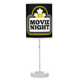 cute movie night home theater decor table lamp