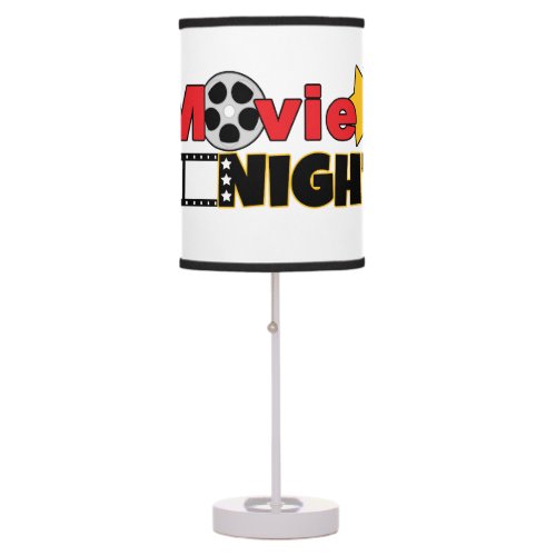 Cute movie night home theater table lamp
