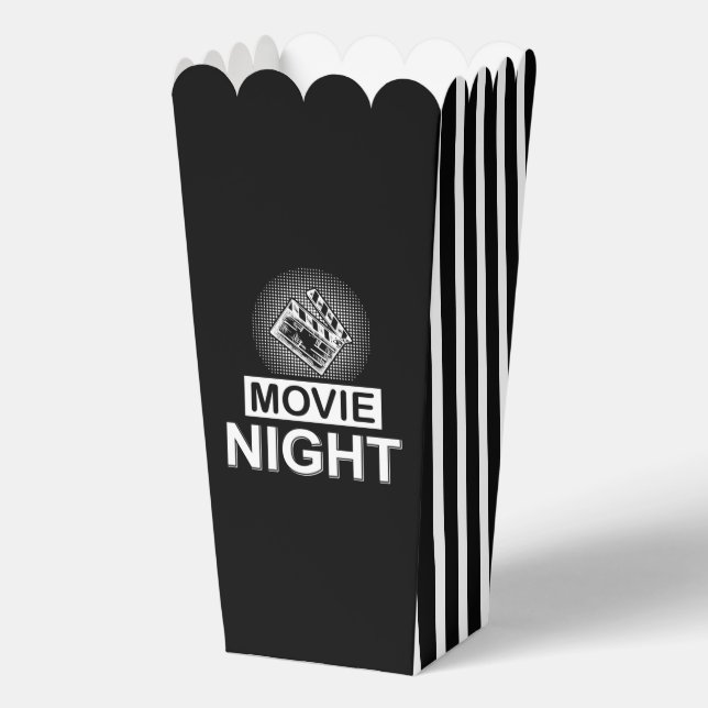 Cute movie night popcorn favor boxes (Front)