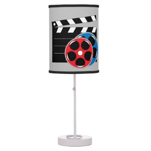 Cute Movie theater home reel clapboard Table Lamp