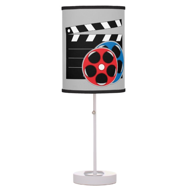 Cute Movie theater home reel clapboard Table Lamp (Front)