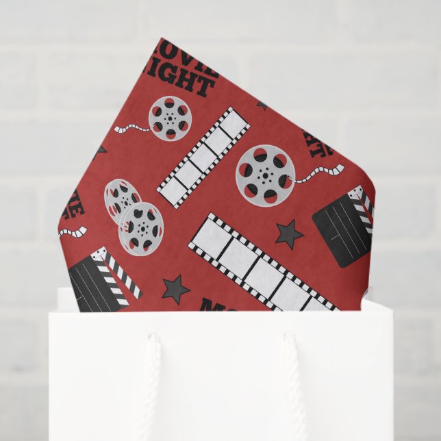 Cute Movie Theater party tiled Tissue Paper (Gift Bag)