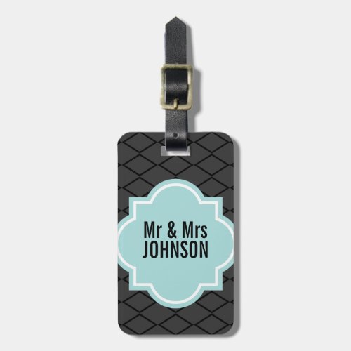 Cute Mr and Mrs travel luggage tag for newly weds