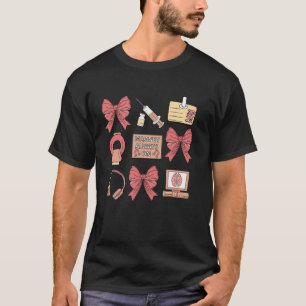 Cute MRI Tech Bow Coquette MRI Technologist Radiol T-Shirt