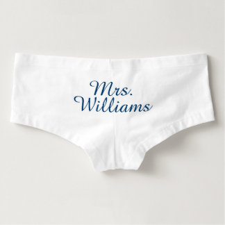 Cute Mrs. Panties in something blue Hot Shorts