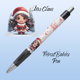 Cute Mrs Santa Xmas Graphic, Let it Snow White ⛄️  Pen