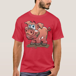 Cute Muddy Pink Piglet Ba T-Shirt