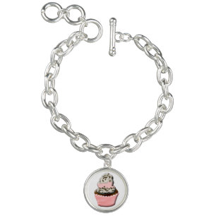 Cute muffin cupcake, charm bracelet. bracelet