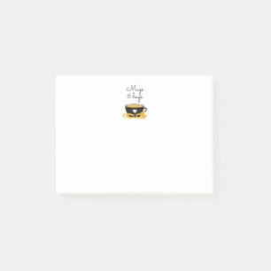 Cute Mugs & Hugs Cat   Post-it Notes