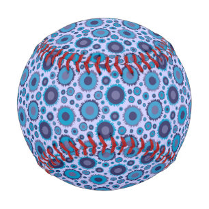 Cute multi blue colors suns patterns baseball