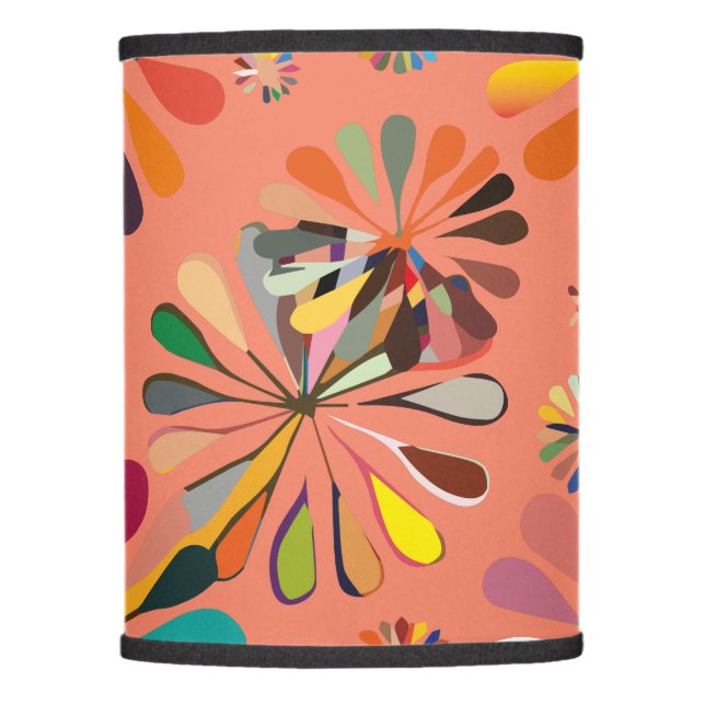 Cute Multi-Color flowers Lamp Shade (Front)