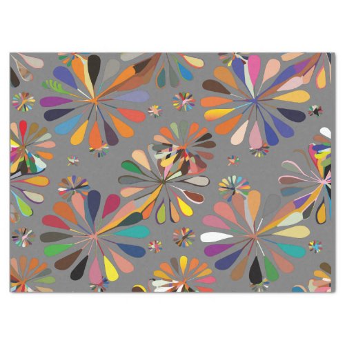 Cute Multi_Color flowers Tissue Paper