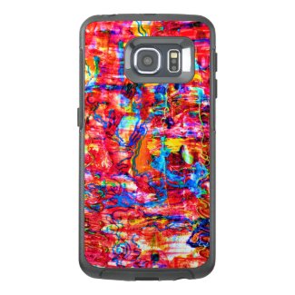 Cute multi colors abstract waves painting