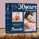 Cute Multi Photo 30th Birthday Keepsake Memories  3 Ring Binder<br><div class="desc">Cute Multi Photo 30th Birthday Keepsake Memories 3 ring binder . Celebrate 30 fabulous years with this Cute Multi Photo 30th Birthday Keepsake Memories 3-Ring Binder! 🎉🎂 This personalized binder is the perfect way to cherish and organize special moments from your milestone birthday. Featuring a stylish and modern design, it...</div>