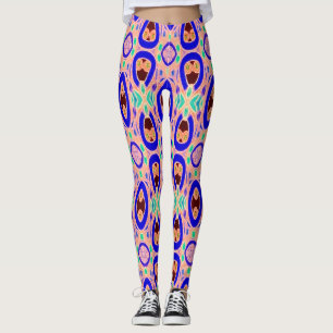 Cute multicolor "Ratti_Creative_Arts" Leggings